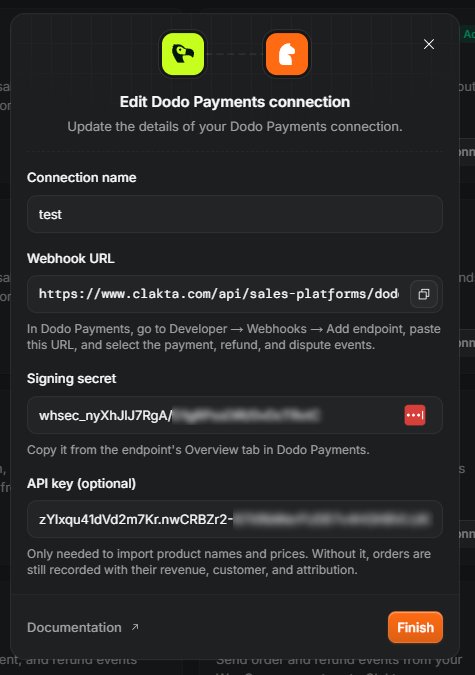 add dodo payments dialog